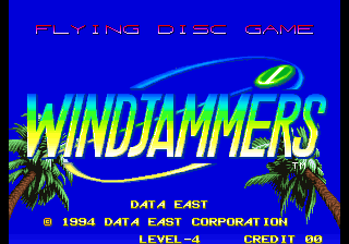 Windjammers + Flying Power Disc Title Screen